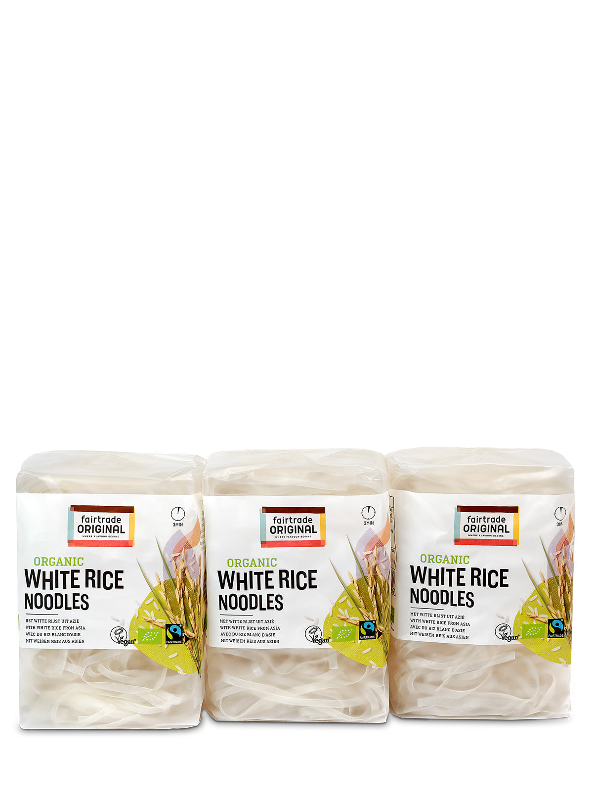 Nouilles de riz blanc bio UE (3x225g)