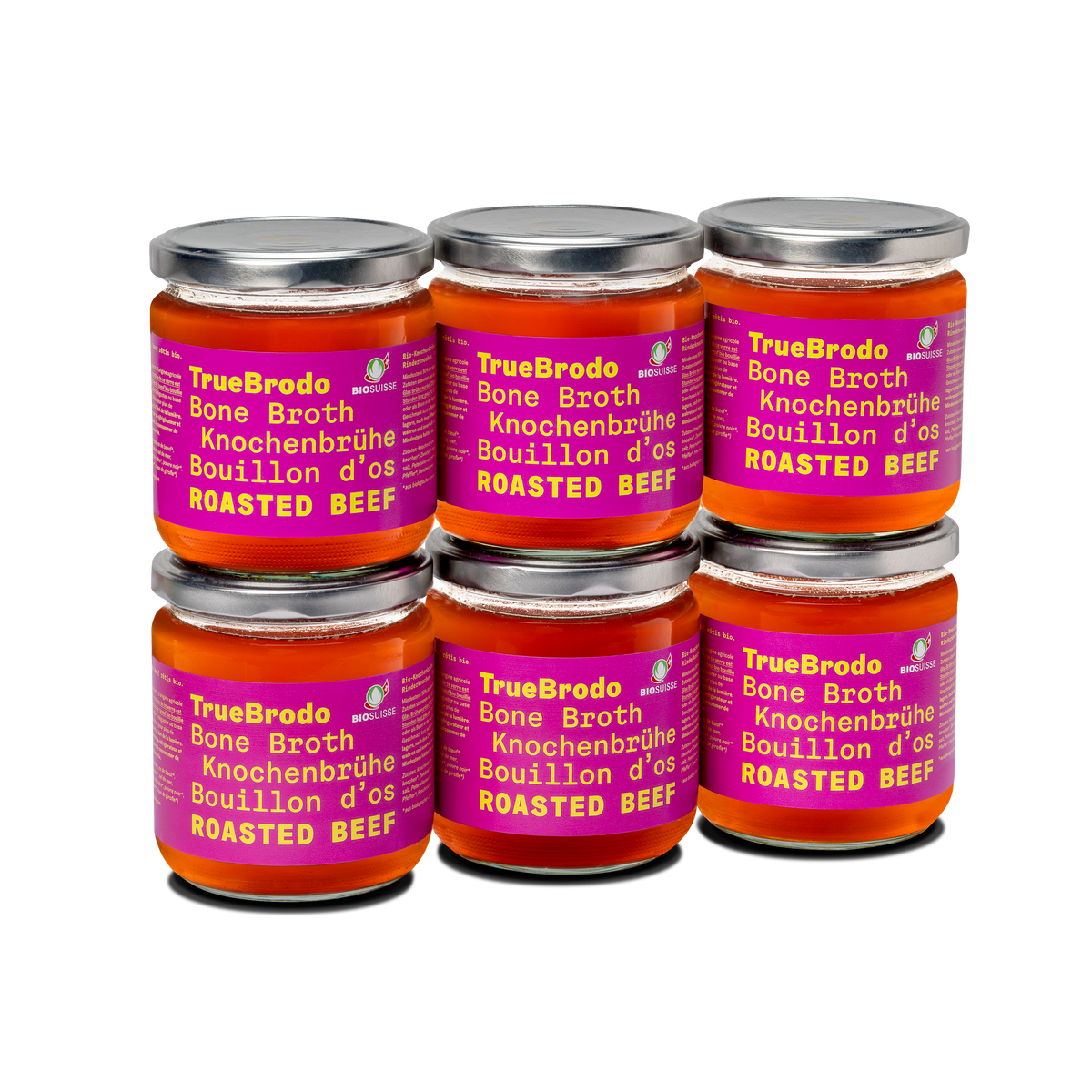 Bio geröstete Rinder-Knochenbrühe (6x380ml)